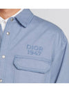 Overshirt Cotton Jacket Blue - DIOR - BALAAN 3