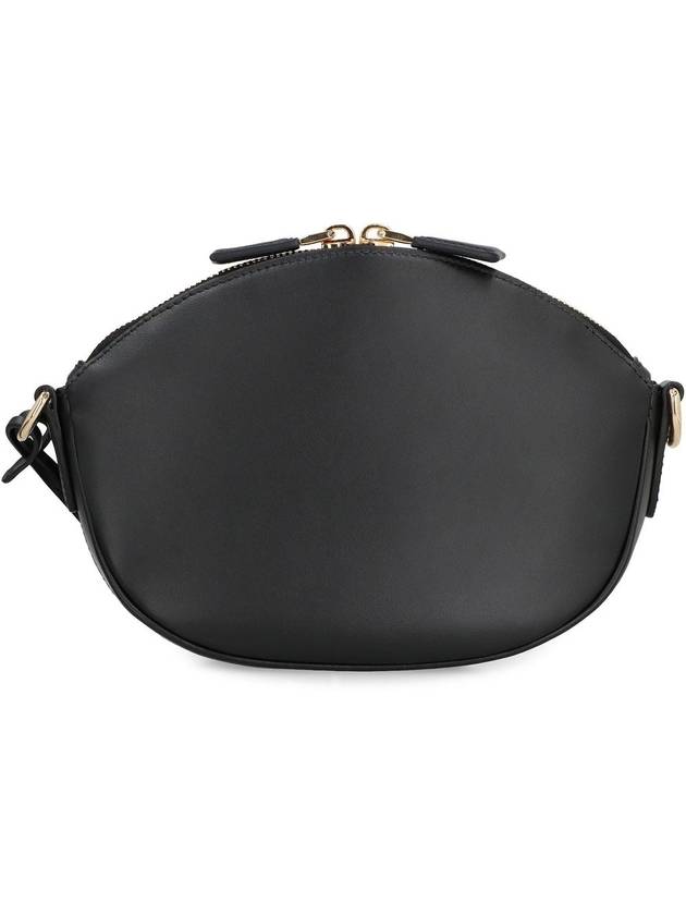 Leather Mini Shoulder Bag Black - PRADA - BALAAN 4