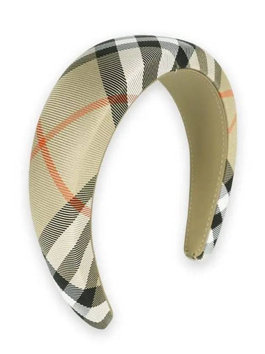 Kids check pattern hair band sand 8100163 - BURBERRY - BALAAN 1