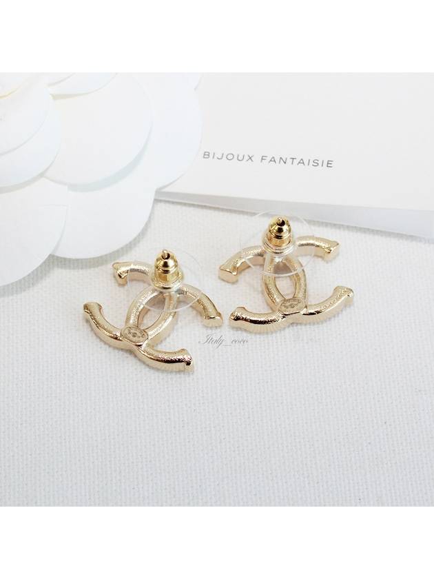 23A CC logo earrings gold - CHANEL - BALAAN 6