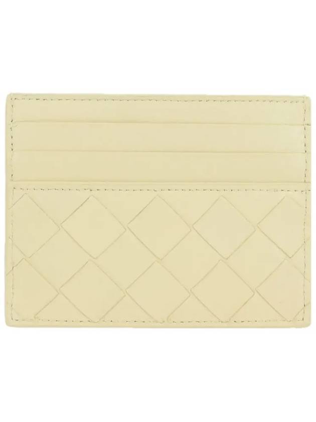 Intrecciato Leather Card Wallet Beige - BOTTEGA VENETA - BALAAN 1