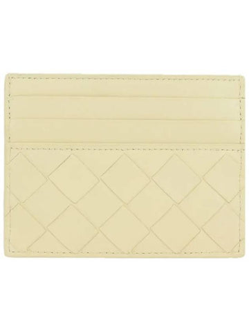 Intrecciato Leather Card Wallet Beige - BOTTEGA VENETA - BALAAN 1