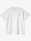 Carhartt WIP Short Sleeve American Script T Shirt White I029956 02 XX - CARHARTT WIP - BALAAN 1