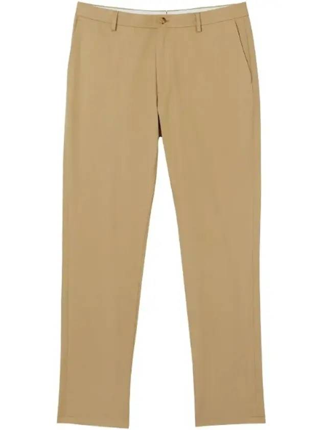 Cotton Chino Straight Pants Beige - BURBERRY - BALAAN 1