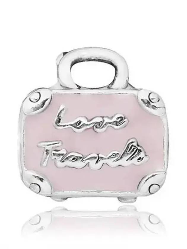 Travel Bag Bracelet Charm  Silver Pink - PANDORA - BALAAN 2