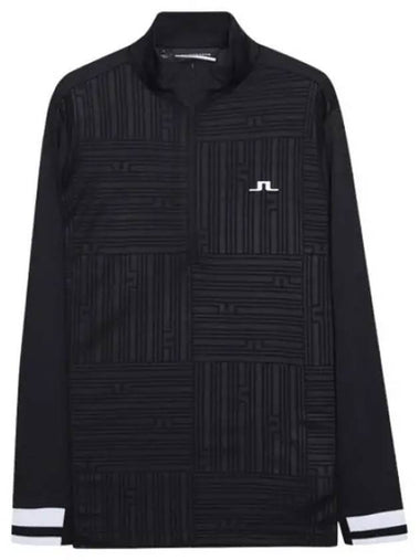 Danny Debossed Mid Layer Long Sleeve T Shirt Golf Tee - J.LINDEBERG - BALAAN 1