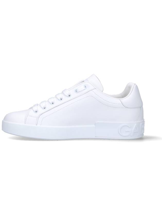 Portofino Calfskin Low Top Sneakers White - DOLCE&GABBANA - BALAAN 4