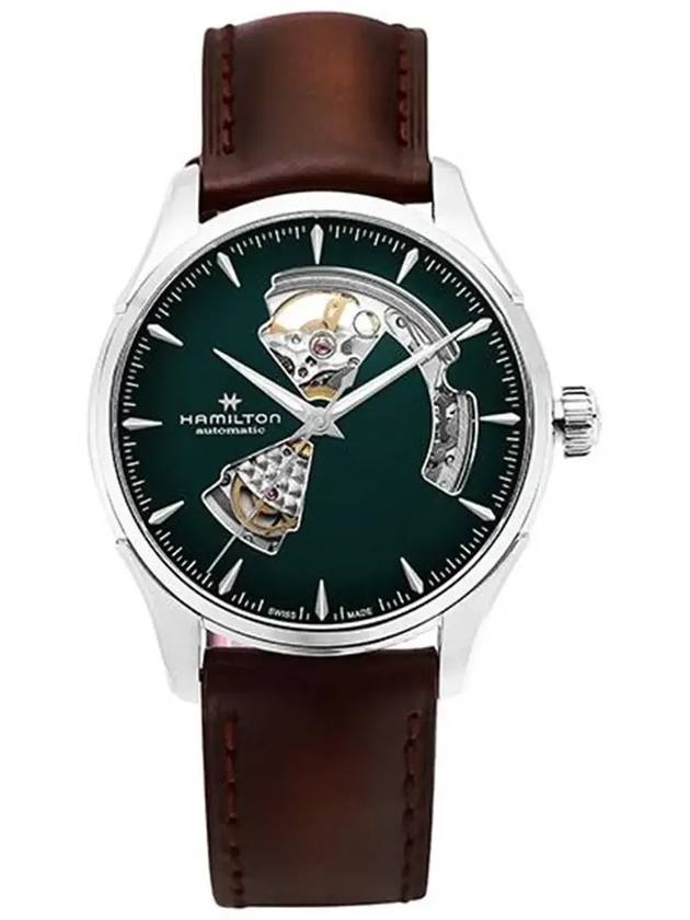 Jazzmaster Open Heart Automatic Watch Green - HAMILTON - BALAAN 5