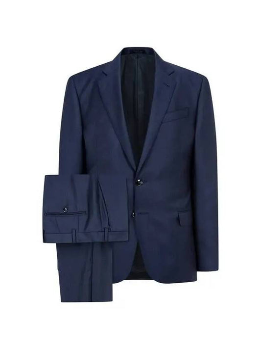 ARMANI BRAND DAY 10% 5 18 5 19 Men's Micro Pattern Wool Single Suit Light Navy 270277 - GIORGIO ARMANI - BALAAN 1