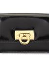 Women's Logo Closure Card Wallet Black - SALVATORE FERRAGAMO - BALAAN 6