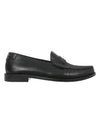 Men's Monogram Penny Loafer Black - SAINT LAURENT - BALAAN.