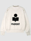 Isabel Marant Moby High Neck Sweatshirt Ecru SW0003FA A1M07E 23EC - ISABEL MARANT ETOILE - BALAAN 1