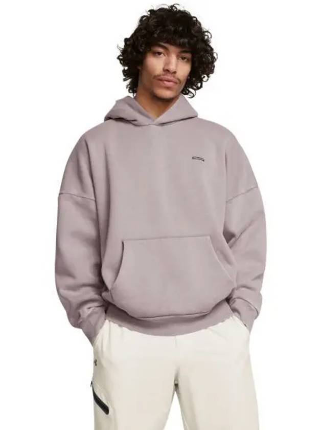 Icon Heavyweight Fleece Wash Oversized Hoodie 1386552 015 - UNDER ARMOUR - BALAAN 1