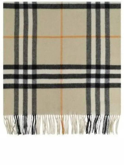 Wide Check Cashmere Scarf Beige - BURBERRY - BALAAN 2