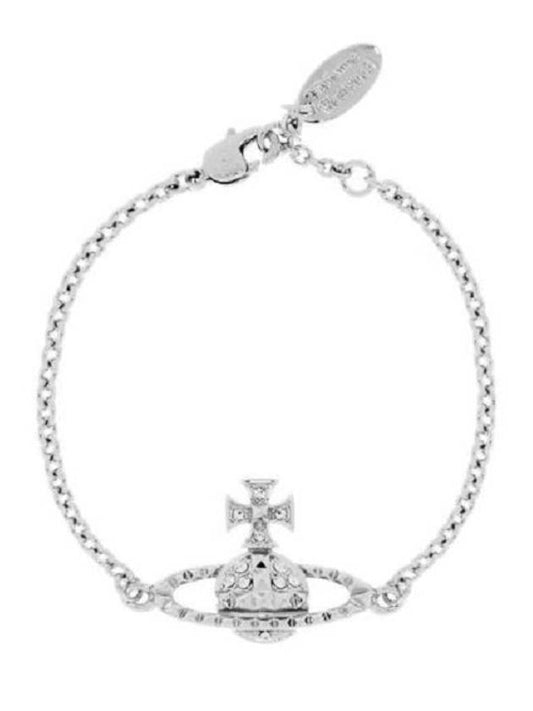 Mayfair Relief Crystal Bracelet Silver - VIVIENNE WESTWOOD - BALAAN 2