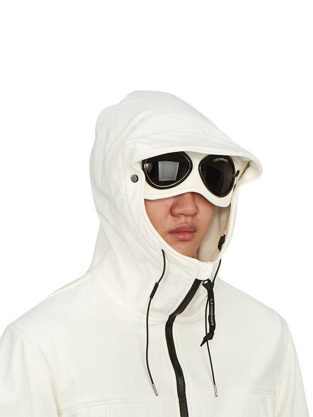 Men's Shell R Drawstring Goggle Hooded Jacket White - CP COMPANY - BALAAN 11