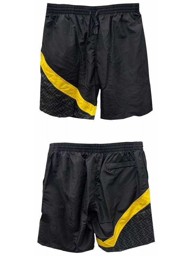 FF Logo Nylon Swim Shorts Black - FENDI - BALAAN 5