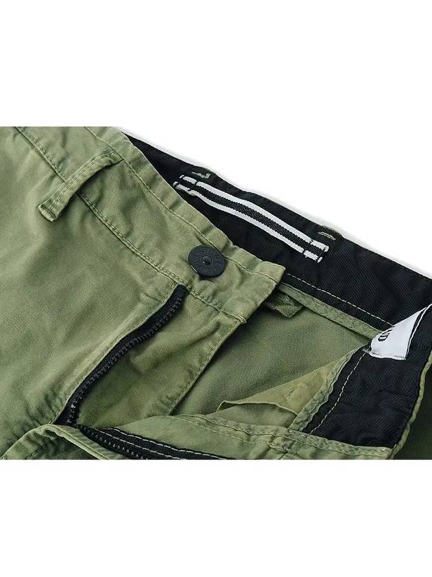 Wappen Patch Cargo Straight Pants Green - STONE ISLAND - BALAAN 4