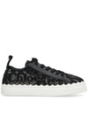 Lauren Lace Low Top Sneakers Black - CHLOE - BALAAN 3