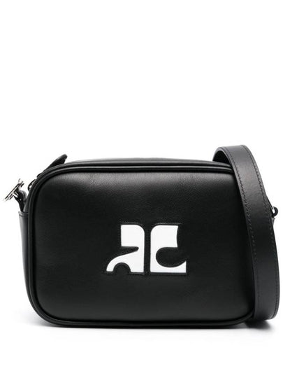 Reedition Camera Leather Cross Bag Black - COURREGES - BALAAN 2