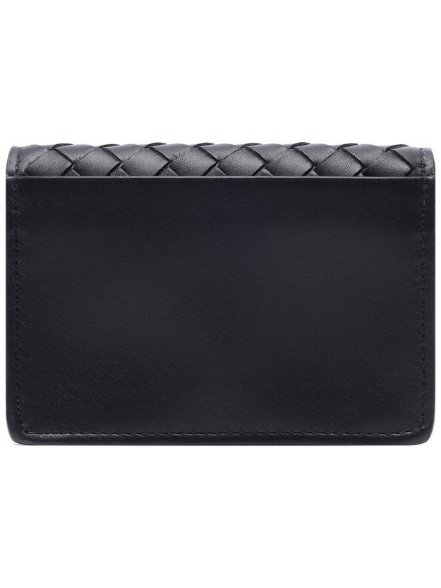 Intrecciato Flap Business Card Wallet Black - BOTTEGA VENETA - BALAAN 5