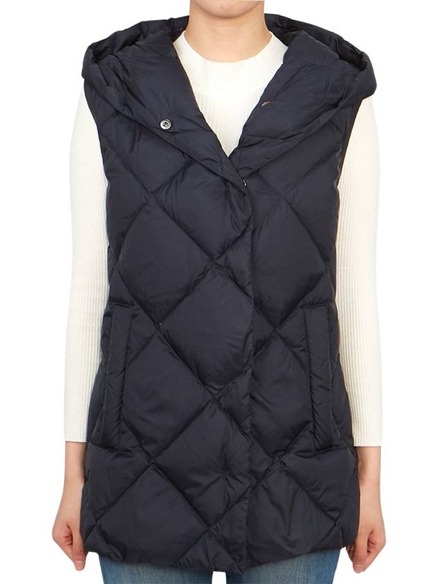 Frutto Padded Vest Navy - MAX MARA - BALAAN 3