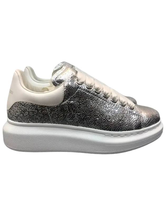 Women's Glitter Oversole Low Top Sneakers Silver - ALEXANDER MCQUEEN - BALAAN 2