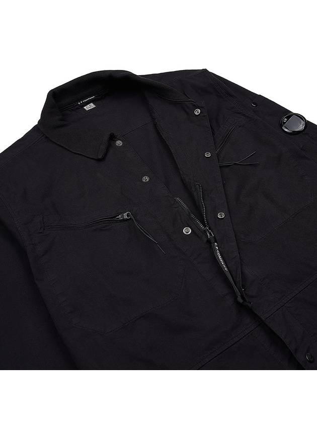 Men's Gabardine Lens Long Sleeve Shirt Black - CP COMPANY - BALAAN 11