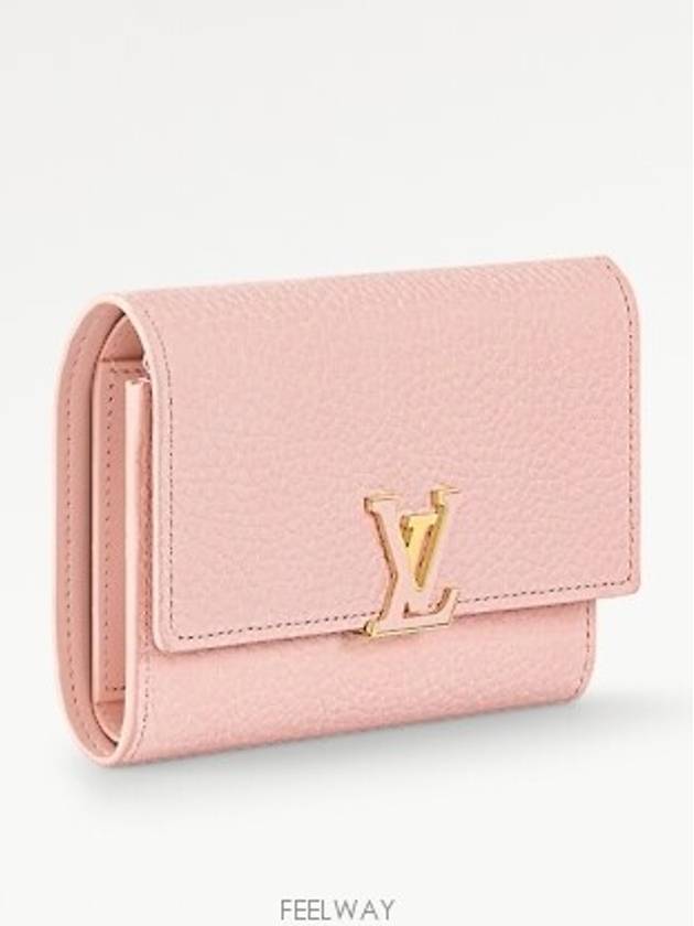 Capucines Compact Half Wallet Rose Jasmin - LOUIS VUITTON - BALAAN 3