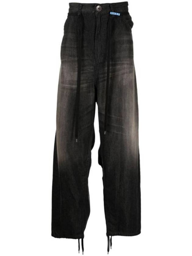 Dencel Wide Jeans Black - MAISON MIHARA YASUHIRO - BALAAN 1