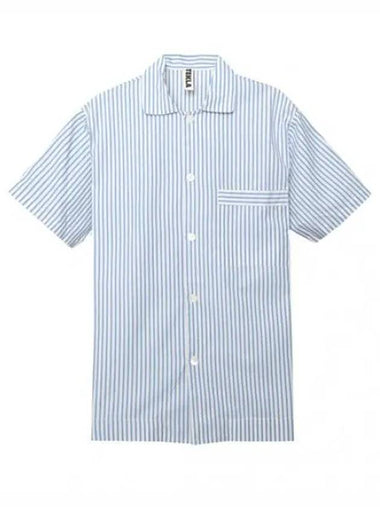 Poplin Pajamas Short Sleeve Shirt SWE PB - TEKLA - BALAAN 1