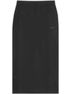 Firebird Zip Up Maxi H Line Skirt Black - ADIDAS - BALAAN 3