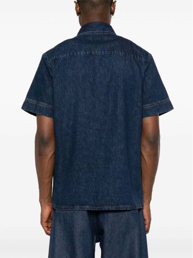 Gil Short Sleeve Shirt Stonewashed Indigo - A.P.C. - BALAAN 3