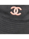 CC Logo Reversible Bucket Hat Black - CHANEL - BALAAN 8