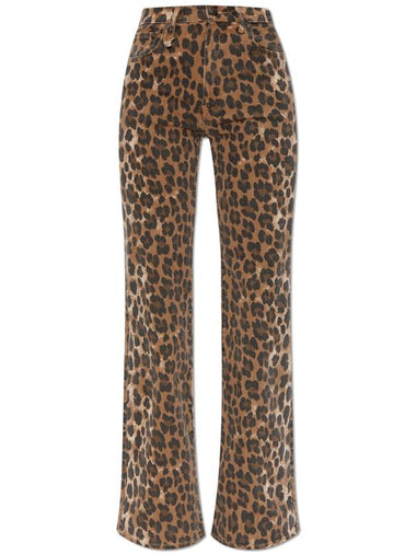 R13 Jeans With Animal Print, Women's, Beige - R13 - BALAAN 1