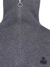 Axelle Zip-Up Cardigan Anthracite - ISABEL MARANT - BALAAN 4