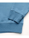 Logo Print Cotton Sweatshirt Powder Blue - STONE ISLAND - BALAAN 6