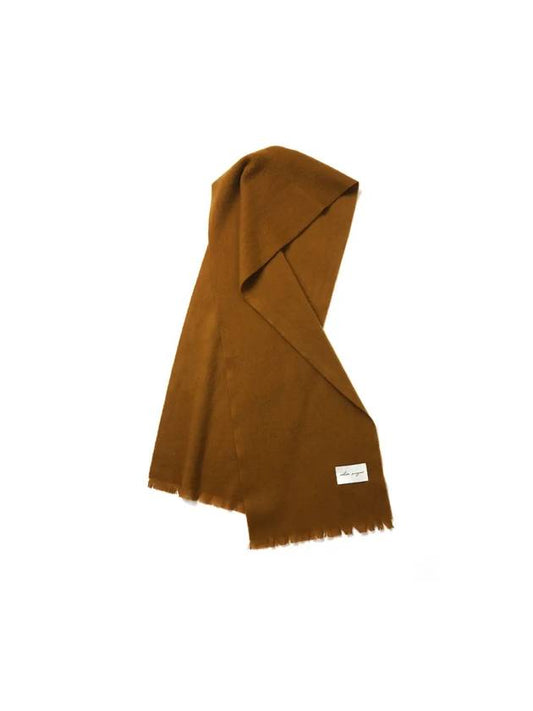 Minimal Lambswool Muffler Brown Brown - WHITE PROJECT - BALAAN 1