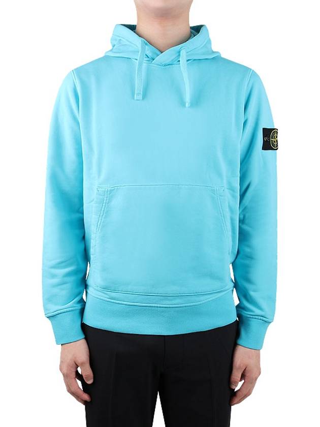 Wappen Patch Classic Fleece Hoodie Light Blue - STONE ISLAND - BALAAN 2