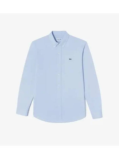 Men s Jersey Solid Shirt Light Blue - LACOSTE - BALAAN 1