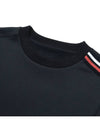 Golf wear brushed round neck golf t-shirt WB21FAWT04BK black - WHITEBALL - BALAAN 4