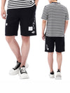 Embroidered Drawstring Cotton Shorts Navy - THOM BROWNE - BALAAN 2