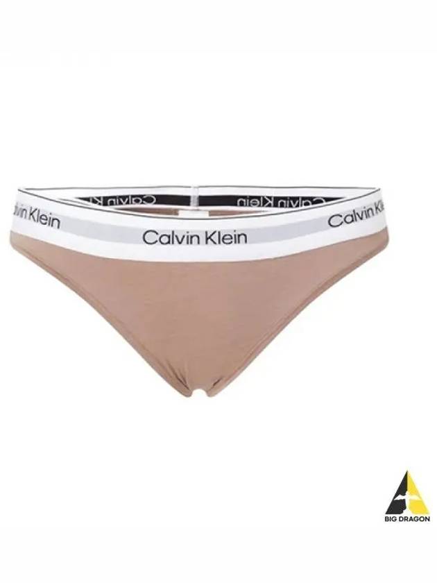 Women s Modern Cotton Bikini Briefs Underwear Light Brown 000QF7047E - CALVIN KLEIN - BALAAN 1