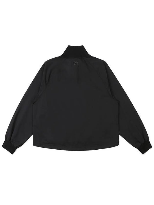 Raglan half zip woven anorak BLACK WOMAN - MALBON GOLF - BALAAN 2