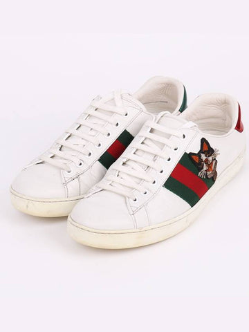 Three Stripes Dog Cat 6 Men s Sneakers 501907 - GUCCI - BALAAN 1