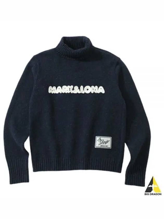 Golf wear men s neck polar knit MLM 2D AB05 NAVY - MARK & LONA - BALAAN 2