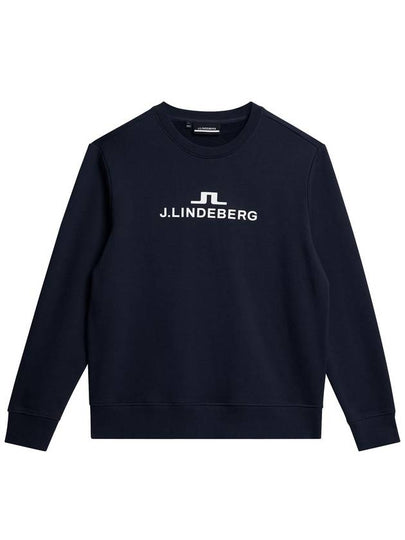 Alpha Crew Neck AMJS08922 6855 Men's Alpha Crew Neck - J.LINDEBERG - BALAAN 2