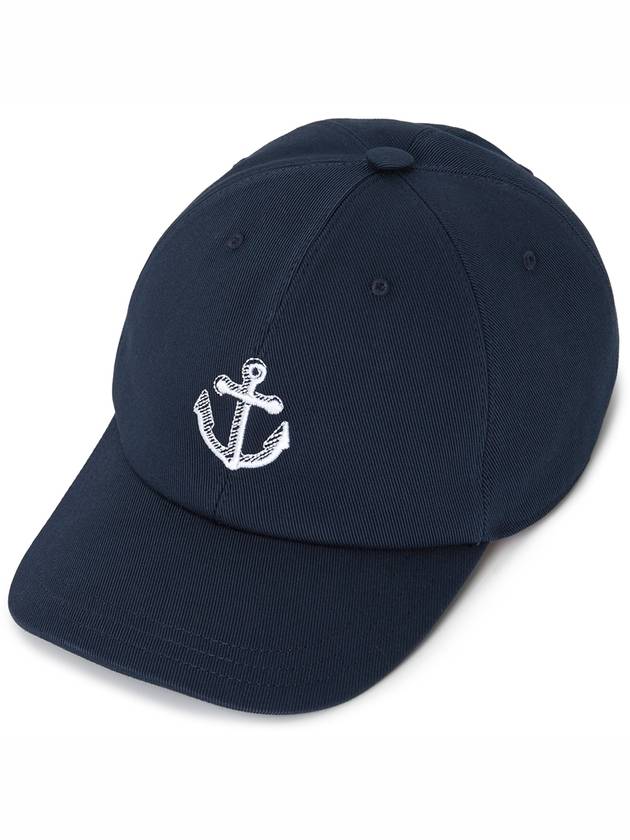 Anchor Classic 6 Panel Ball Cap Navy - THOM BROWNE - BALAAN 2