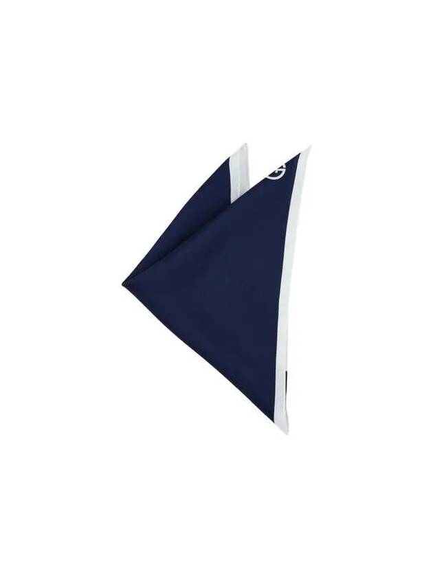 Men s Square Frame Silk Handkerchief Dark Blue - GIORGIO ARMANI - BALAAN 1