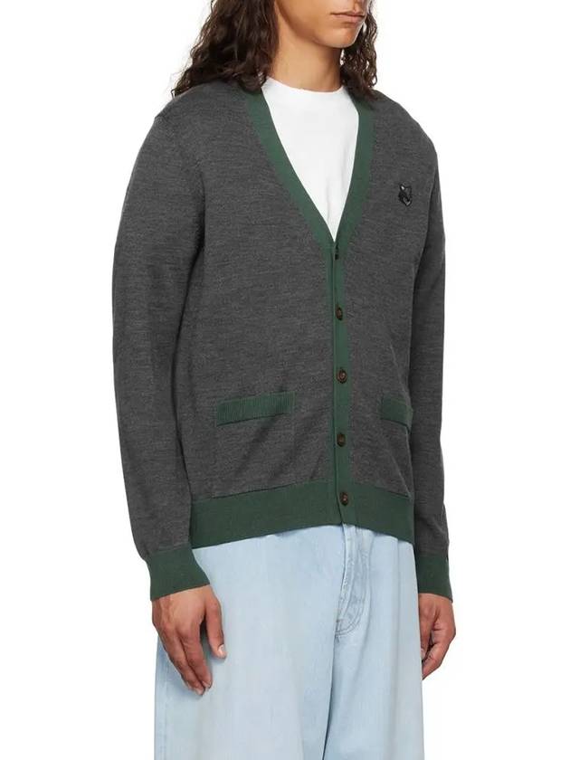 Maison Kitsune Bold Fox Head Patch Cardigan NM00507KT1036H170 - MAISON KITSUNE - BALAAN 3